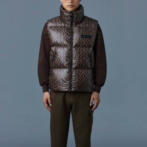 Mackage Men's KANE-MG Coffee Down Vest Sleeveless Jacket Mackage sz 40/L IT 50